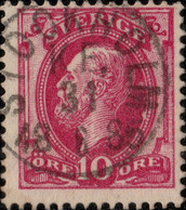 SUÈDE / SWEDEN / SVERIGE - 1885 - " STOCKHOLM / K.E. " Cds On Mi.28 / Facit 39 - Usati