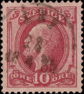 SUÈDE / SWEDEN / SVERIGE - 1885 - "ÅBY" Cds On Mi.28 / Facit 39 (type 2) - Usati