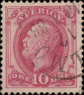 SUÈDE / SWEDEN / SVERIGE - 1885 - "MALMÖ" Cds On Mi.28 / Facit 39 (type 2) - Usados