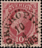 SUÈDE / SWEDEN / SVERIGE - 1885 - "NORRKÖPING" Cds On Mi.28 / Facit 39 (type 1) - Usados