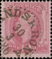 SUÈDE / SWEDEN / SVERIGE - 1886 - " LANDSKRONA " Cds On Mi.28 / Facit 39 (T.2) - Used Stamps