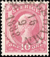 SUÈDE / SWEDEN / SVERIGE - 1888 - " KARLSHAMN " Date Stamp On Mi.38 / Facit 45 (-) - Usati