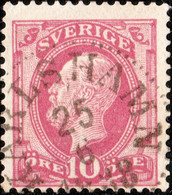 SUÈDE / SWEDEN / SVERIGE - 1888 - " KARLSHAMN " Date Stamp On Mi.38 / Facit 45 (–) - Usados