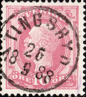 SUÈDE / SWEDEN / SVERIGE - 1888 - " TINGSRYD " Date Stamp On Mi.38 / Facit 45 - Usados