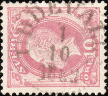 SUÈDE / SWEDEN / SVERIGE - 1889 - " UDDEVALLA " Date Stamp On Mi.38 / Facit 45 - Usados