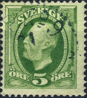 SUÈDE / SWEDEN / SVERIGE - 189? - " PKXP N°9.C " Railway T.3 Cds / Mi.41b / Facit 52 - Used Stamps