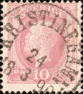 SUÈDE / SWEDEN / SVERIGE - 1890 - " KRISTINEHAMN " Date Stamp On Mi.38 / Facit 45 - Usati