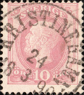SUÈDE / SWEDEN / SVERIGE - 1890 - " KRISTINEHAMN " Date Stamp On Mi.38 / Facit 45 - Gebraucht