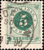 SUÈDE / SWEDEN / SVERIGE - 1890 - " STOCKHOLM  SÖD: " Ds On Facit 43 / Mi.32 - Used Stamps