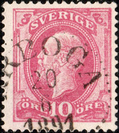 SUÈDE / SWEDEN / SVERIGE - 1891 - " ARBOGA " Date Stamp On Mi.38 / Facit 45 - Oblitérés