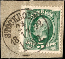 SUÈDE / SWEDEN / SVERIGE - 1892 - " STOCKHOLM / 1.TUR. " Ds On Mi.41a / Facit 52a - Gebraucht