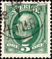 SUÈDE / SWEDEN / SVERIGE - 1893 - " STOCKHOLM / 4.TUR. " Ds On Mi.41a / Facit 52a - Usati