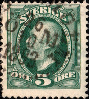 SUÈDE / SWEDEN / SVERIGE - 1893 - " STOCKHOLM ÖM " (Östermalm) Ds On Mi.41a / Facit 52a - Gebraucht