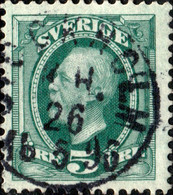 SUÈDE / SWEDEN / SVERIGE - 1896 - " STOCKHOLM K.H." (KUNGSHOLMEN) Ds - Mi.41a/Facit 52c - Usados