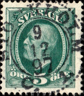 SUÈDE / SWEDEN / SVERIGE - 1897 - " STOCKHOLM / C.1. " Ds On Mi.41a / Facit 52c - Usados
