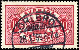 SUÈDE / SWEDEN / SVERIGE - 1899 - " ÖREBRO " (Type 46) On Mi.D5Bd 10 öre OFFICIAL - Used Stamps