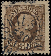 SUÈDE / SWEDEN / SVERIGE - 190? - " ESKILSTUNA " (Type 33) On Mi.47 30 öre Brun / Brown - Usados