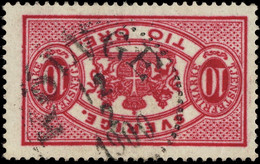 SUÈDE / SWEDEN / SVERIGE - 1900 - " KÖINGE " (Type 14) On Mi.D5Bb 10 öre Carmine OFFICIAL - Oficiales