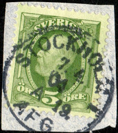 SUÈDE / SWEDEN / SVERIGE - 1903 - " STOCKHOLM 1 / A 11./ AFG." Ds On Mi.41b/Facit 52d - Used Stamps