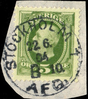 SUÈDE / SWEDEN / SVERIGE - 1904 - " STOCKHOLM 1 / B 10./ AFG." Ds On Mi.41b/Facit 52e - Oblitérés