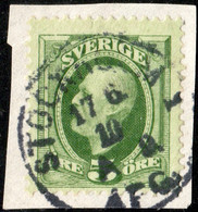 SUÈDE / SWEDEN / SVERIGE - 1910 - " STOCKHOLM 1 / A 9. / AFG." Ds On Mi.41b/Facit 52d - Usados