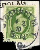 SUÈDE / SWEDEN / SVERIGE - 1910 - " STOCKHOLM 1 / B 14./ AFG." Ds On Mi.41b/Facit 52d - Gebruikt