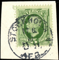 SUÈDE / SWEDEN / SVERIGE - 1910 - " STOCKHOLM 1 / D 11./ AFG." Ds On Mi.41b/Facit 52g - Used Stamps