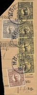 SUÈDE / SWEDEN / SVERIGE - 1914 - " HÖGANÄS " Ds On Facit 77 (x4), 88 & 91 - Gebruikt