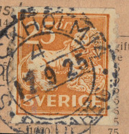 SUÈDE / SWEDEN / SVERIGE - 1925 - " STOCKHOLM 14 / 4 RIDDAREG. " Mi.130 / Facit 147 - Usati