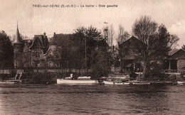 Triel-sur-Seine (Seine-et-Oise) La Seine, Rive Gauche, Bateaux - Edition L'Hoste Paris - Carte L'H. - Septeuil