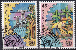 UNO NEW YORK 1989 Mi-Nr. 571/72 O Used - Aus Abo - Used Stamps