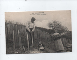 CPA -  La Champagne - Travail De La Vigne - Le Fichage - Champagne-Ardenne