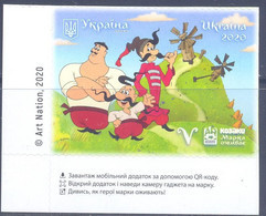 2020. Ukraine, Cossacks, Animated Serie, 1v Self-adhesive, Mint/** - Ukraine