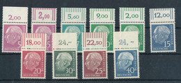 ** Bund Heuss Lumo. Oberrand 2x 179, 181, 2x183, 184, 185, 186, 187,188 - Altri & Non Classificati