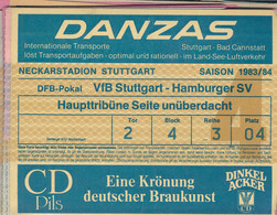 Posten Von 19 Stck. Eintrittskarten VfB Stuttgart 1981-1988, Bundesliga - Biglietti D'ingresso