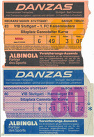 Posten Von 10 Stck. Eintrittskarten VfB Stuttgart 1990-1991, Bundesliga - Biglietti D'ingresso