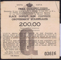 Eintrittskarte Fußball UEFA-Pokal Finale 1972 In Brüssel - Biglietti D'ingresso