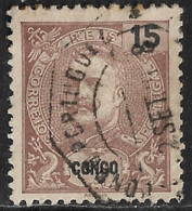 Portuguese Congo – 1898 King Carlos 15 Réis Used Stamp - Portuguese Congo
