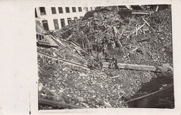 Carte Postale Photo  Militaire  Allemand LA BASSEE Près Lorgies-Douvrin-59-Nord-Groupe Soldats Ruine-Guerre-Krieg 14/18 - Autres & Non Classés