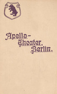 Berlin Apollo-Theater, Viel Firmenreklame 8 Seiten, Dekorativ - Non Classificati