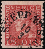 SUÈDE / SWEDEN / SVERIGE - 1926 - " SKEPPARSLÖF " Ds On Facit 176A 15ö Red T.I - Gebruikt