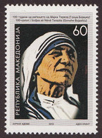 Macedonia 2010 100th Birth Anniversary Mother Teresa Joint Iissue With Kosovo And Albania Religion Christianity MNH - Mère Teresa