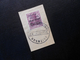 Polen Mi 60Pf - Briefstück GRODZISK 1918 (ehemaliges Deutsches Besetzungsgebiet) - Lot 532 - Ric - Usados