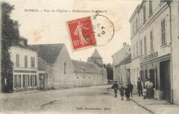 / CPA FRANCE 94 "Rungis, Vue De L'église, Restaurant Guichard" - Rungis