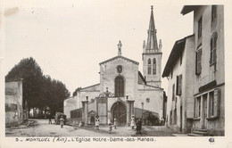 / CPSM FRANCE 01 "Montluel, L'église Notre Dame Des Marais" - Montluel