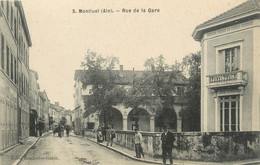 / CPA FRANCE 01 "Montluel, Rue De La Gare" - Montluel