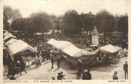 / CPA FRANCE 01 "Pont De Vaux, Place Legrand Un Jour De Marché" - Pont-de-Vaux