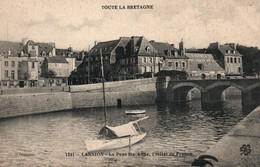 Lannion - Le Pont Ste Sainte-Anne, Hôtel De France , Publicité Elixir D'Armorique, Carte C.C.C. & C N° 1341 Non Circulée - Lannion