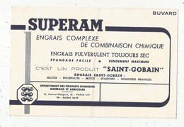 Buvard , Agriculture,engrais , SUPPERAM ,  SAINT GOBAIN , Frais Fr 1.75 E - Agricoltura