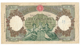 46225) LIRE 5000 Banca D'italia Regine Del Mare Repubbliche Marinare 23-3-1961 - 5.000 Lire
